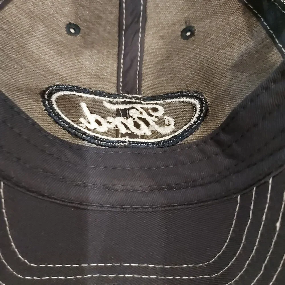 Ford Trucker Hat Canvas Front Blue Mesh Snapback Officially Licensed OSFA
